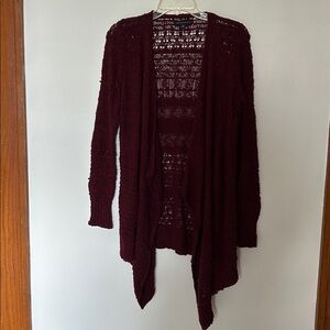American Eagle Outfitters Burgundy Cardigan